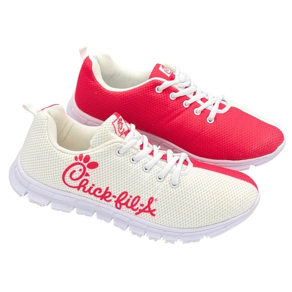 Chick fil A Other - Chick fil A Red White Mesh Athletic Sneakers Shoes Men Size 8.5 US 42 EU‎